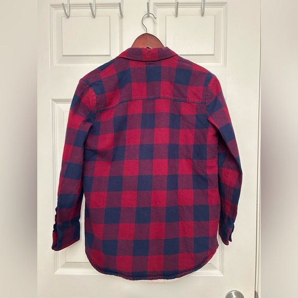 ⭐️ J. CREW Fleece Lined Plaid Button Down Shirt Jacket/Shacket ⭐️ - Picture 5 of 7